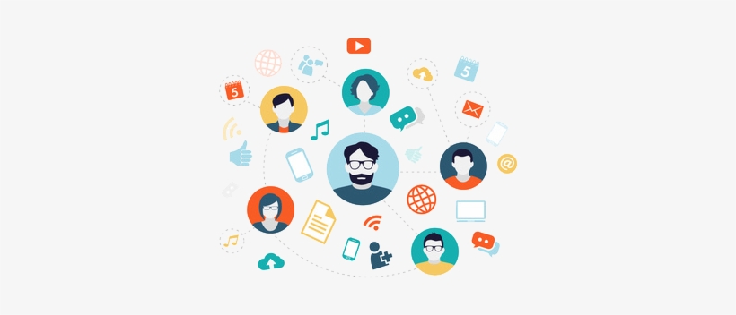 Icone Communication - Background Technology Social Media, transparent png download