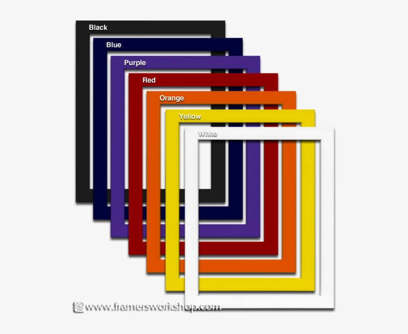 Multiple Color Frame Choices - Colored 8x10 Picture Frames, transparent png download