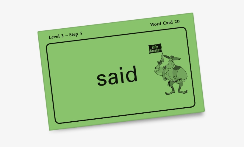All About Spelling Word Card - Word, transparent png download