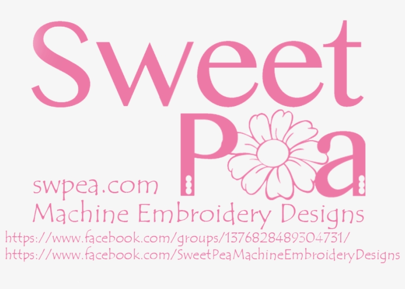 Sweet Pea Machine Embroidery Designs - Sweet Pea, transparent png download