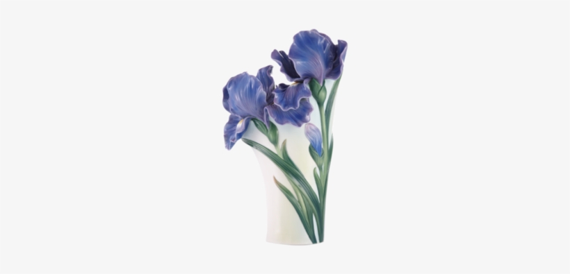 Blossoming Love-iris Vase - Franz Porcelain Blossoming Love Iris Vase, transparent png download
