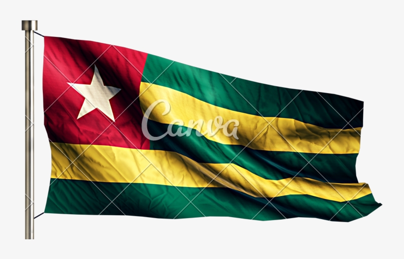 Togo Flag Png - White, transparent png download