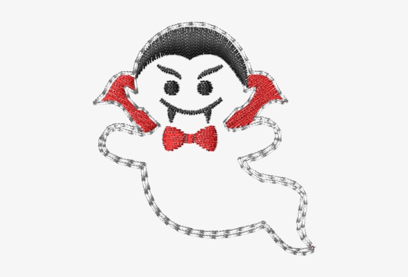 Vampire Ghost Feltie Machine Embroidery Design - Necklace, transparent png download