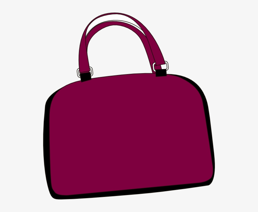 Purple Bag Clip Art At Clker - Bag Clipart, transparent png download