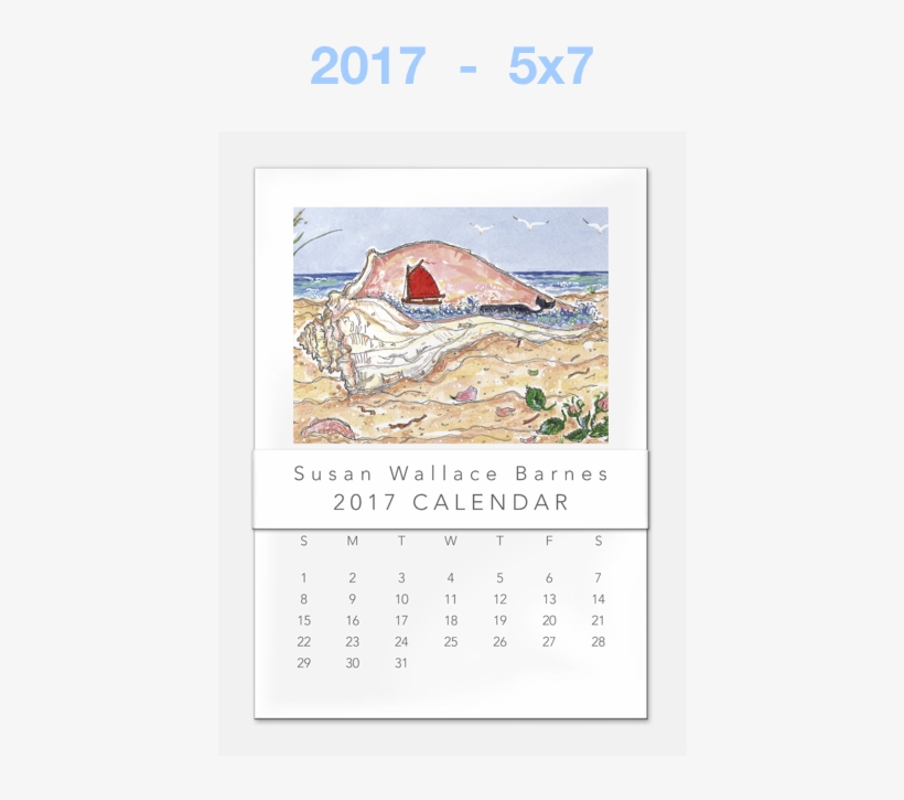 2017 Susan Wallace Barnes 2017 Calendar Susan Wallace - Calendar, transparent png download