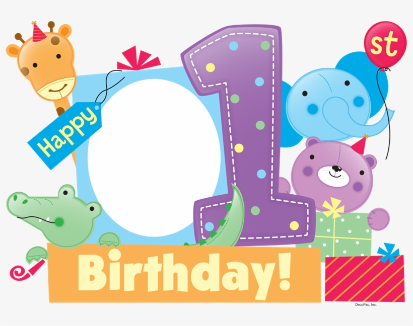 First Birthday Frame Birthday Transparent Png 800x568 Free