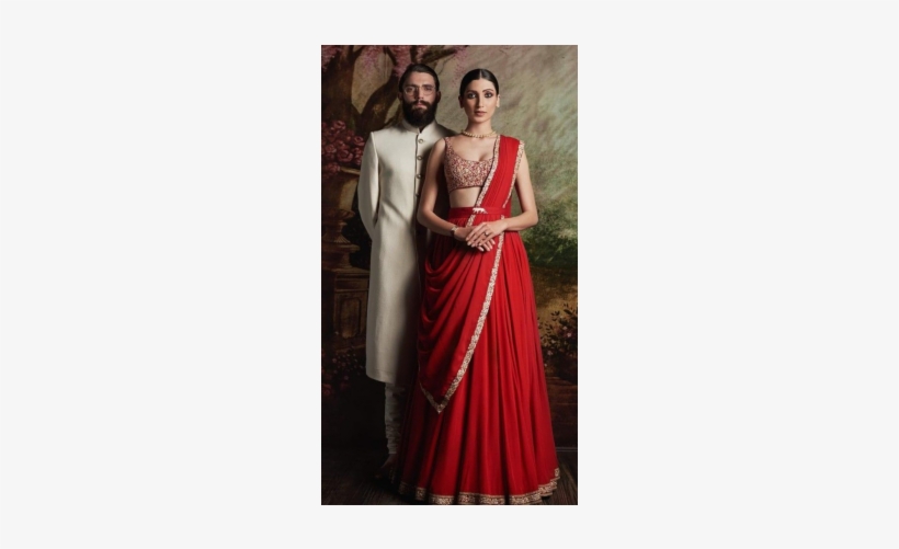 Exclusive Wedding Wear Red Lehenga Choli & Sherwani - Heavy Bridal Lehenga Sabyasachi Red, transparent png download