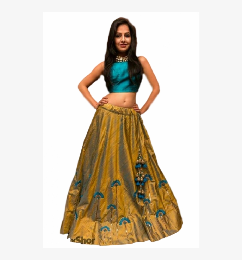 Morang Women's Georgette Multicolour Wedding Lehenga - Choli, transparent png download