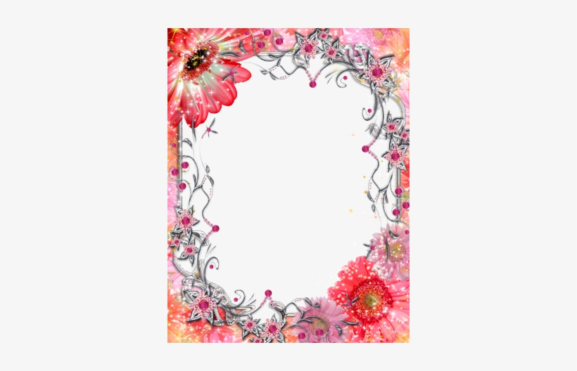 Beautiful Red Flowers - Mother's Day Frame Png, transparent png download