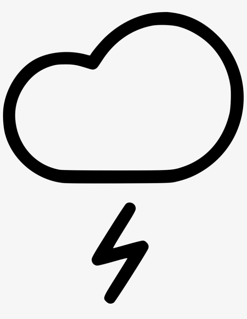 Lightning Cloud Rain Thunder Weather Storm Comments - Rain, transparent png download