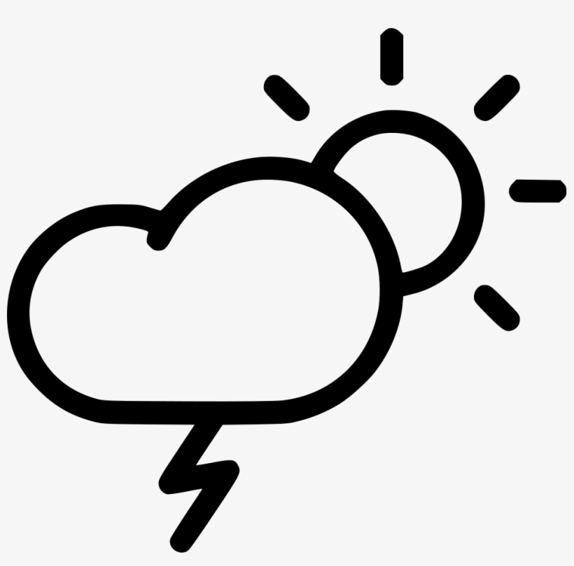 Thunder Lightning Day Comments - Heat Icon Air Conditioner, transparent png download