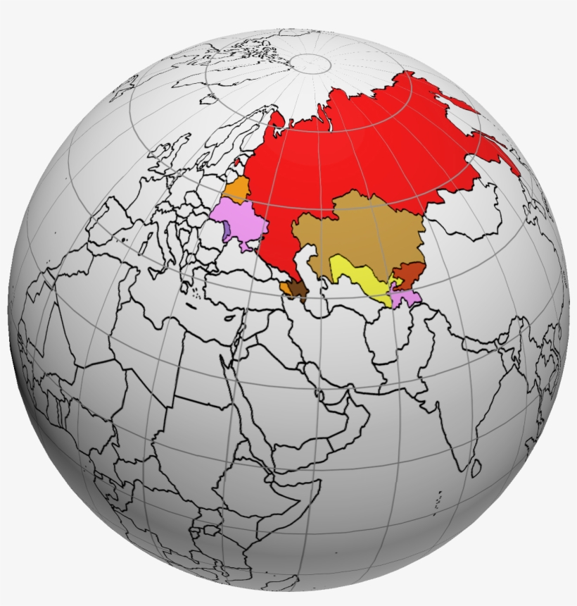 Commonwealth Of Independent States On The World Map - Commonwealth Of Independent State Png, transparent png download
