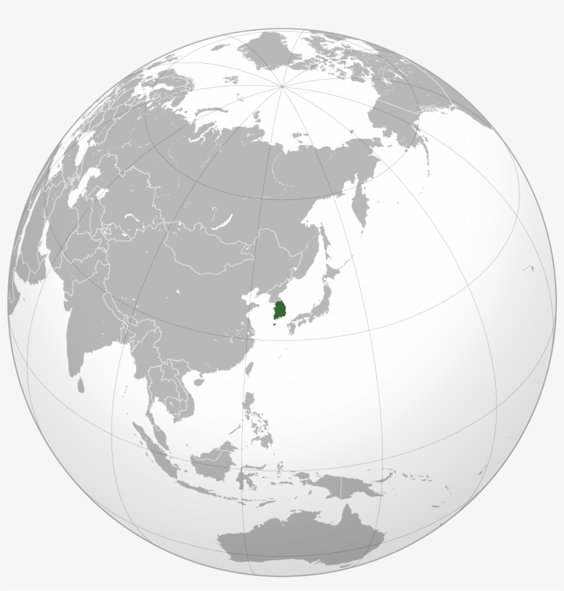 Large Location Map Of South Korea South Korea Globe Map Transparent Png 2000x2000 Free Download On Nicepng