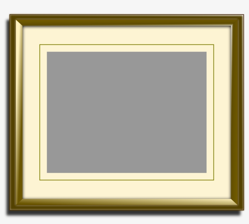 This Free Icons Png Design Of Golden Picture Frame, transparent png download