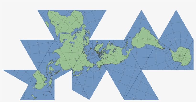 Dymaxion-map - Dymaxion Map, transparent png download