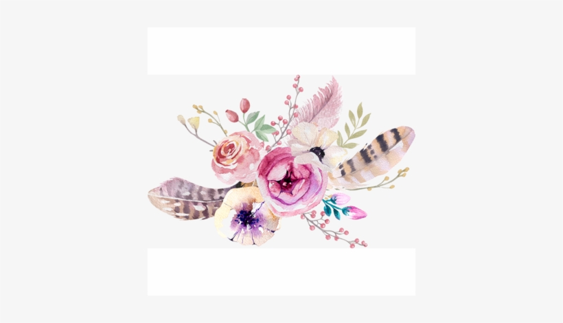 Personalised Minky Cot Blanket - Arrows Dreamcatcher Native Tribal Watercolor Clipart, transparent png download