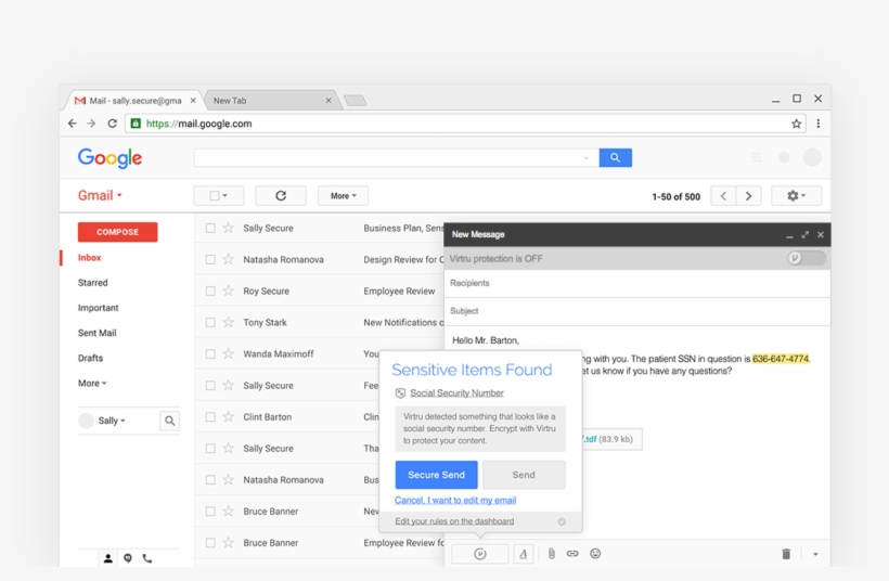 Automatically Protect Outbound And Inbound Emails - Email, transparent png download