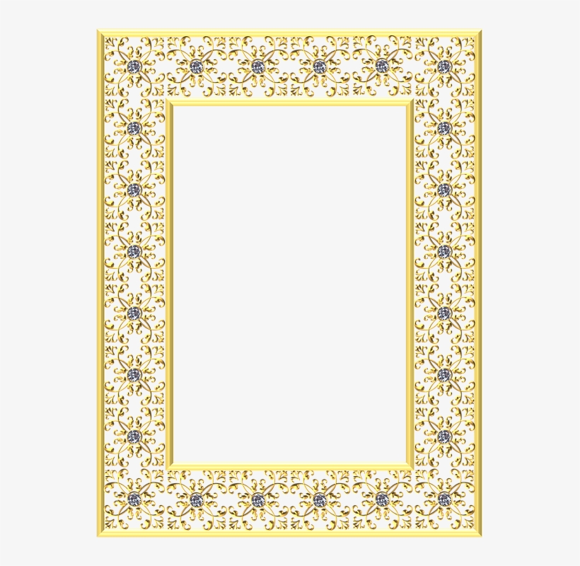 Golden Frames - Zazzle Personalised Initial Faux Gold And Diamond Totebag, transparent png download