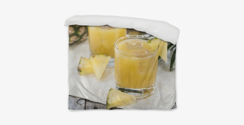 Portion Of Fresh Pineapple Juice Duvet Cover • Pixers® - Kissangua De Ananás, transparent png download