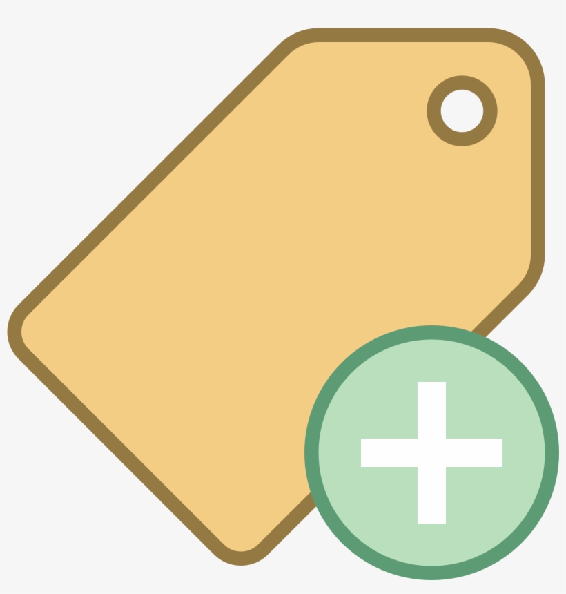 This Image Represents Adding A Tag - Add Tag Icon, transparent png download