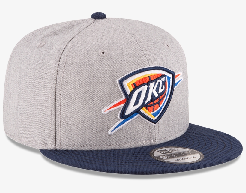 Nba Oklahoma City Thunders Heather Gray New Era 9fifty - New Era Oklahoma City Thunder 2 Tone Adjustable Snapback, transparent png download