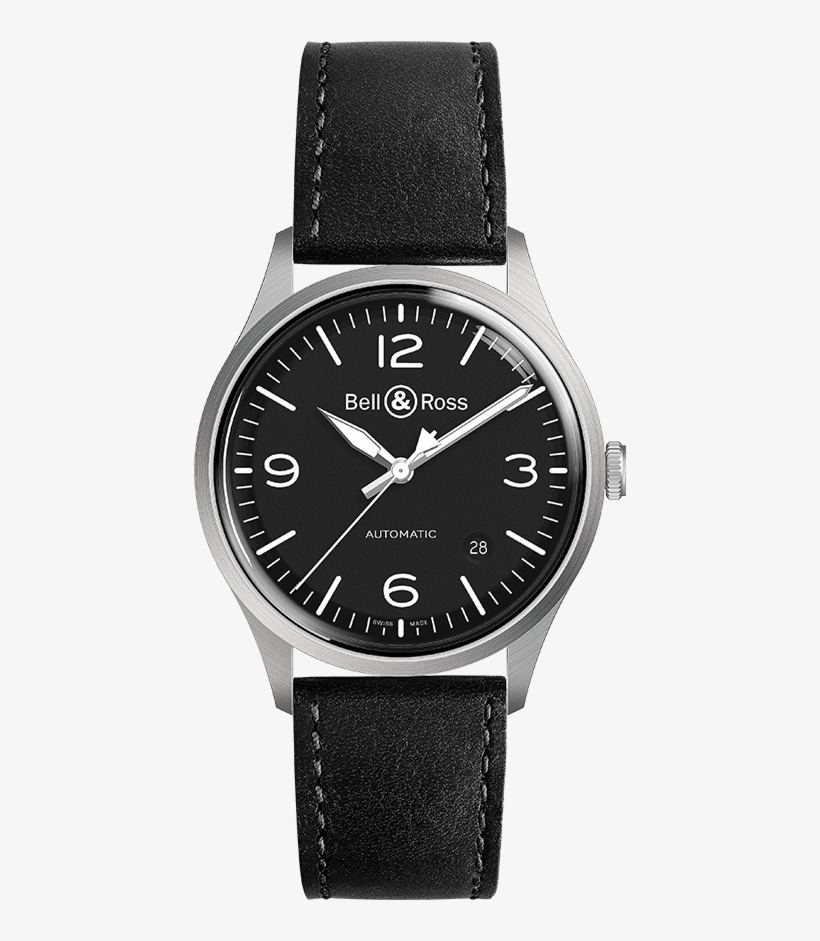 Bell & Ross Watch Vintage Br V1-92 Black Steel, transparent png download