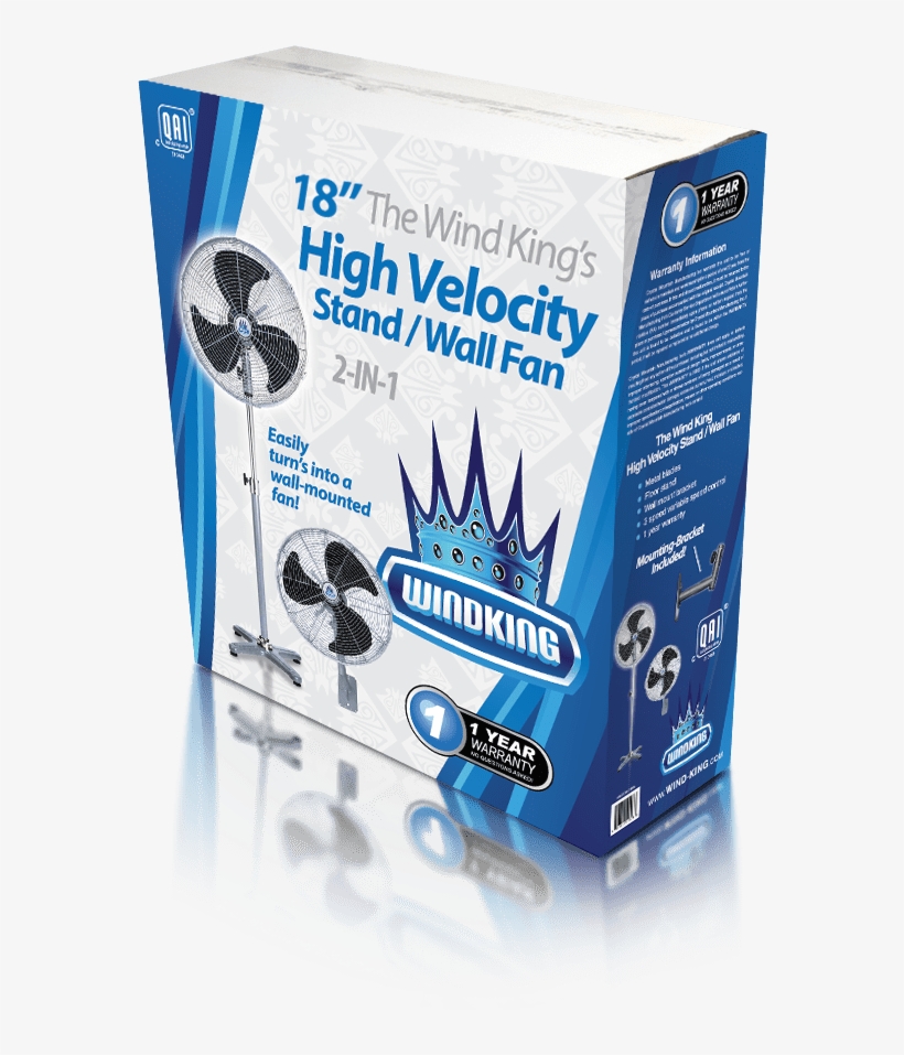 Wing King High Velocity Stand/wall Fan - Fan, transparent png download