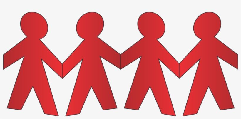 How To Set Use Paper Doll Chain Clipart, transparent png download