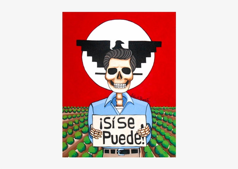 "cesar Chavez" By John Huerta - Cesar Chavez Dia De Los Muertos, transparent png download