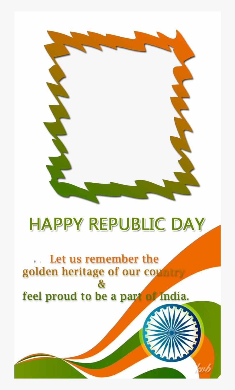 Wish Republic Day Freeproducts - Republic Day Photo Frame, transparent png download