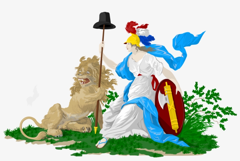 Emblem Which Was Added To The Dutch 'statenvlag' , - Batavian Republic, transparent png download