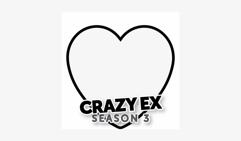 Support Crazy Ex-girlfriend For Its Season 3 Premier - Heart, transparent png download