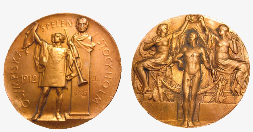 1912 Stockholm Gold, Silver, Bronze Medals - Zenone Imperatore, transparent png download