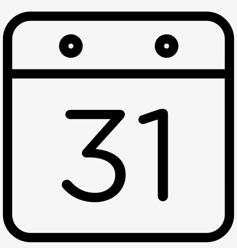 Thin Calendar Date Calendar With Date Icon Transparent PNG 980x982