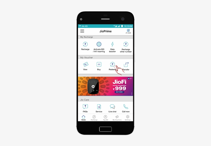 Tap On 'redeem' Icon In My Voucher Section - Mobile Phone, transparent png download