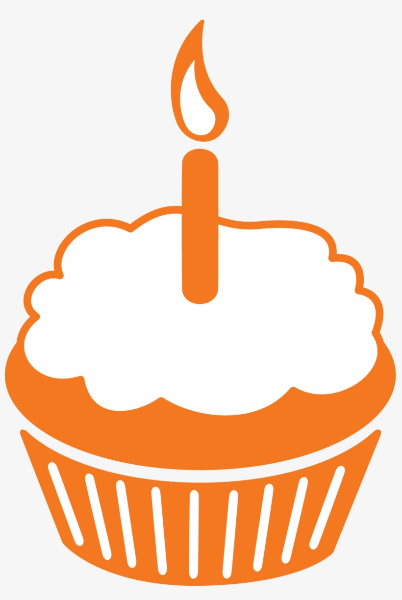 Clientuploads/our Impact/birthday Cupcake Orng Rgb - Clip Art, transparent png download
