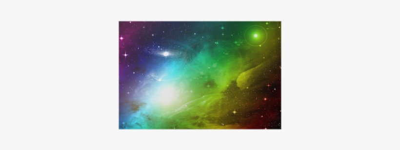 Stars Of A Planet And Galaxy In A Free Space Poster - Nebula, transparent png download