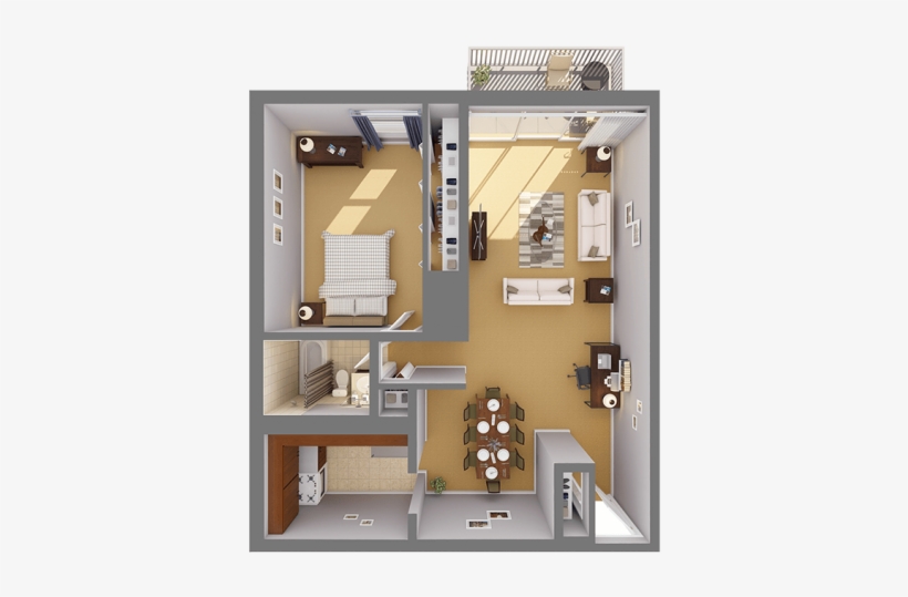One Bedroom Apartments In Rockville - Apartment, transparent png download