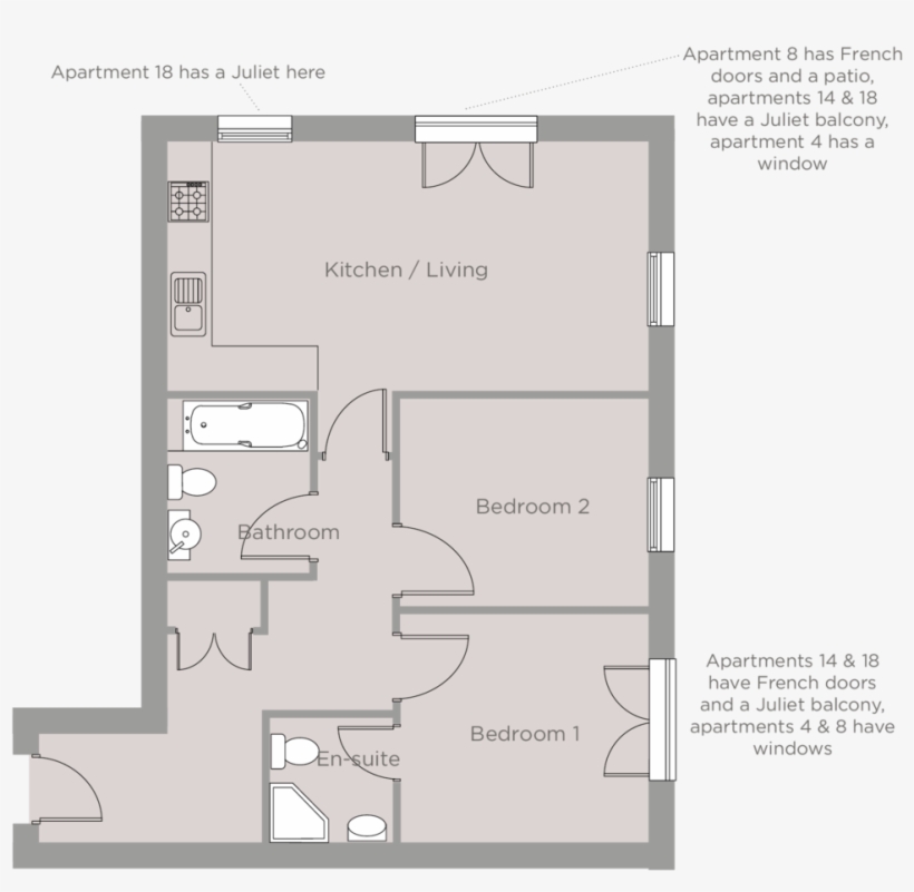 Hemingway Court Plans The Austen - Court, transparent png download
