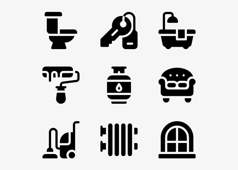 Home & Living 50 Icons - Gas Icons, transparent png download