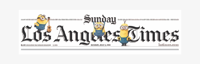 Us Les Minions Envahissent Le Los Angeles Times - Donald Trump Wins Election Newspaper, transparent png download