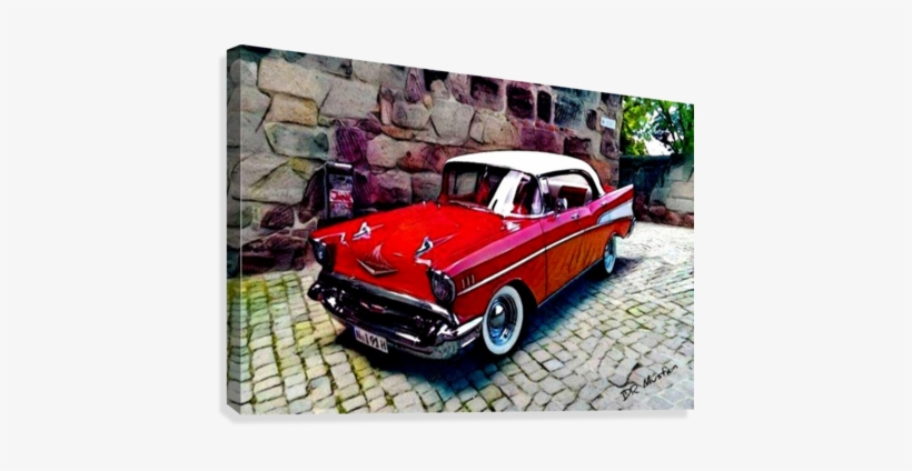 Auto Car Abstract Realism Art 57 Chevy Bel Aire By - Car, transparent png download