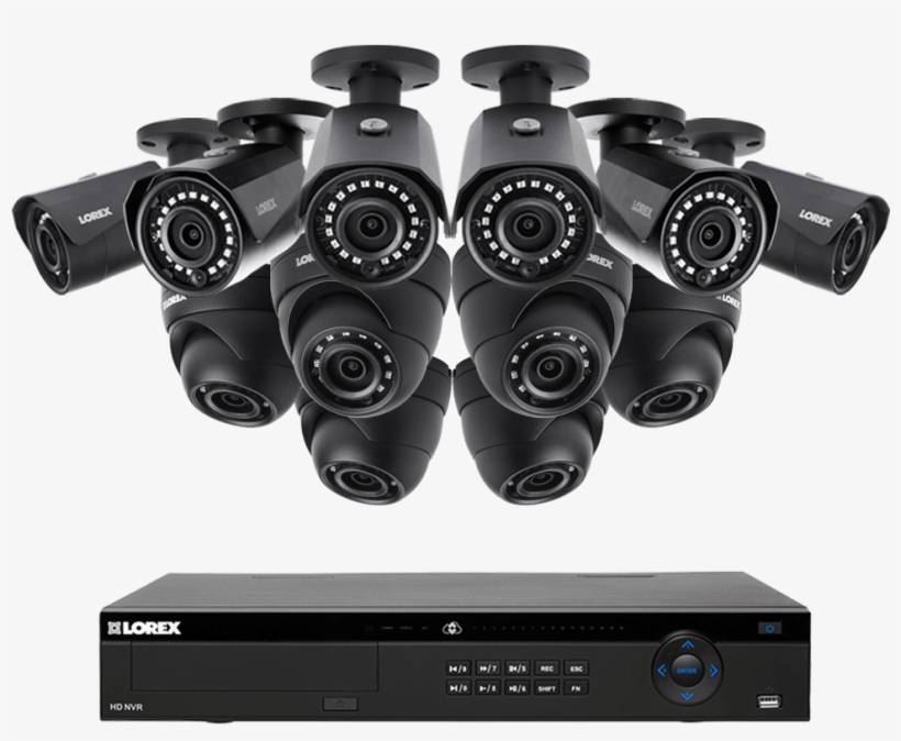 4k Ultra Hd Ip 8 Channel Nvr System With 6 Outdoor - 2k Super Hd Ip Camera System With 16 Color Night Vision, transparent png download