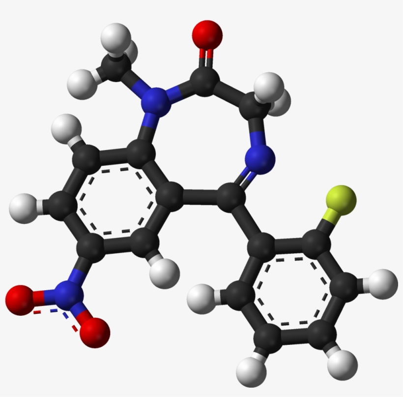 Flunitrazepam 3d Balls - Important Biochemicals And Organic Compounds [book], transparent png download