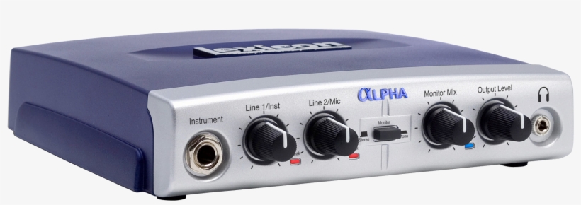 2x2x2 Desktop Recording Studio - Lexicon Alpha Audio Interface, transparent png download