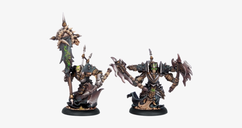 Bane Thrall Officer And Standard Bearer - Cryx Bane Thrall Officer & Standard Bearer, transparent png download