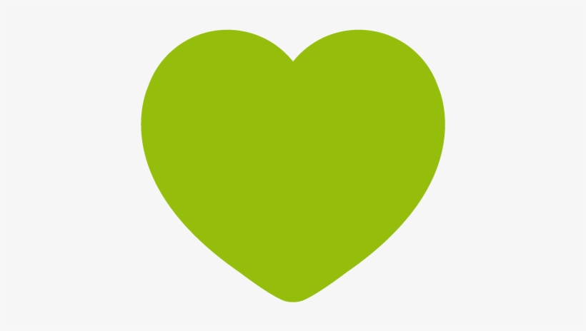 Green-heart - Heart Yellow Green, transparent png download