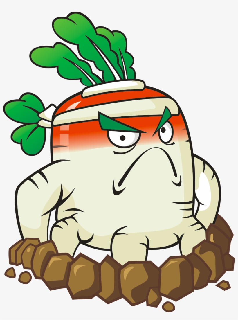 White Radish Hd - Zombie Vs Plants 2 Plants, transparent png download