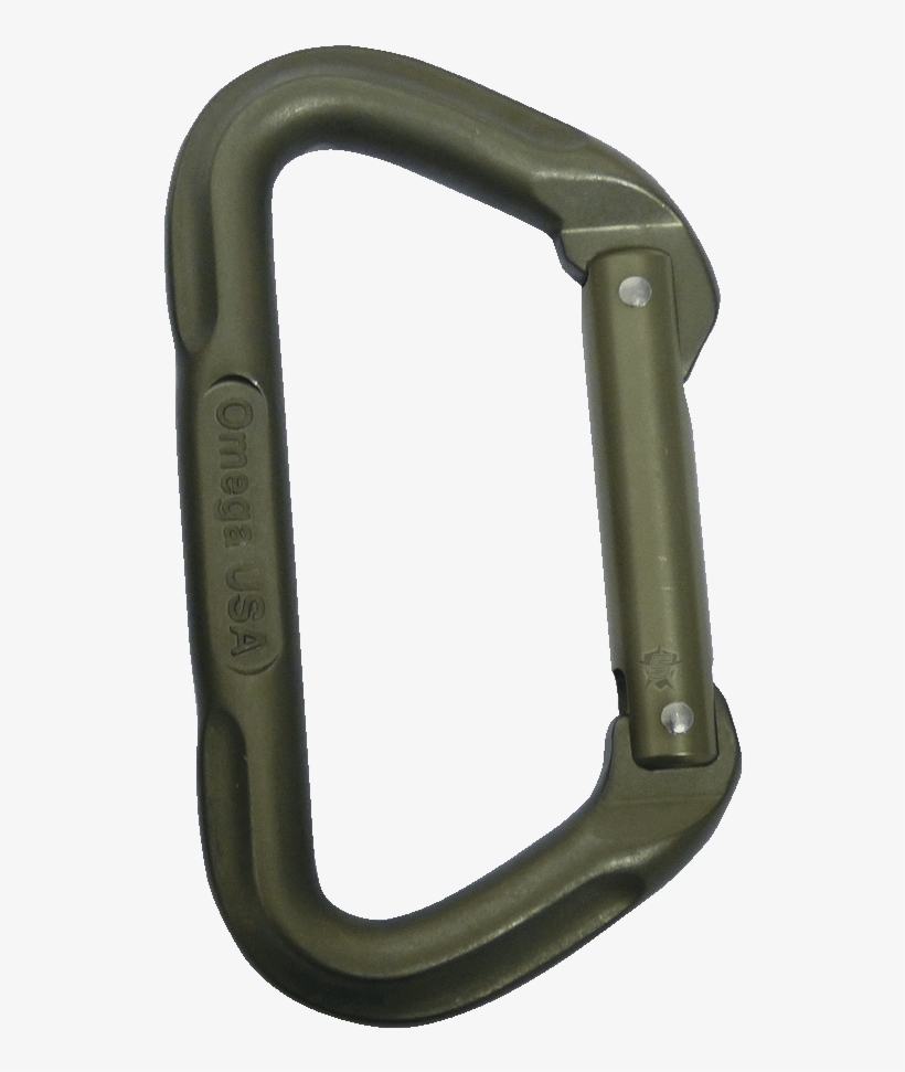 Omega Pacific® 7000 Series Tactical D Carabiner - Omega Pacific 433255 Omega Pacific Tactical D Black, transparent png download