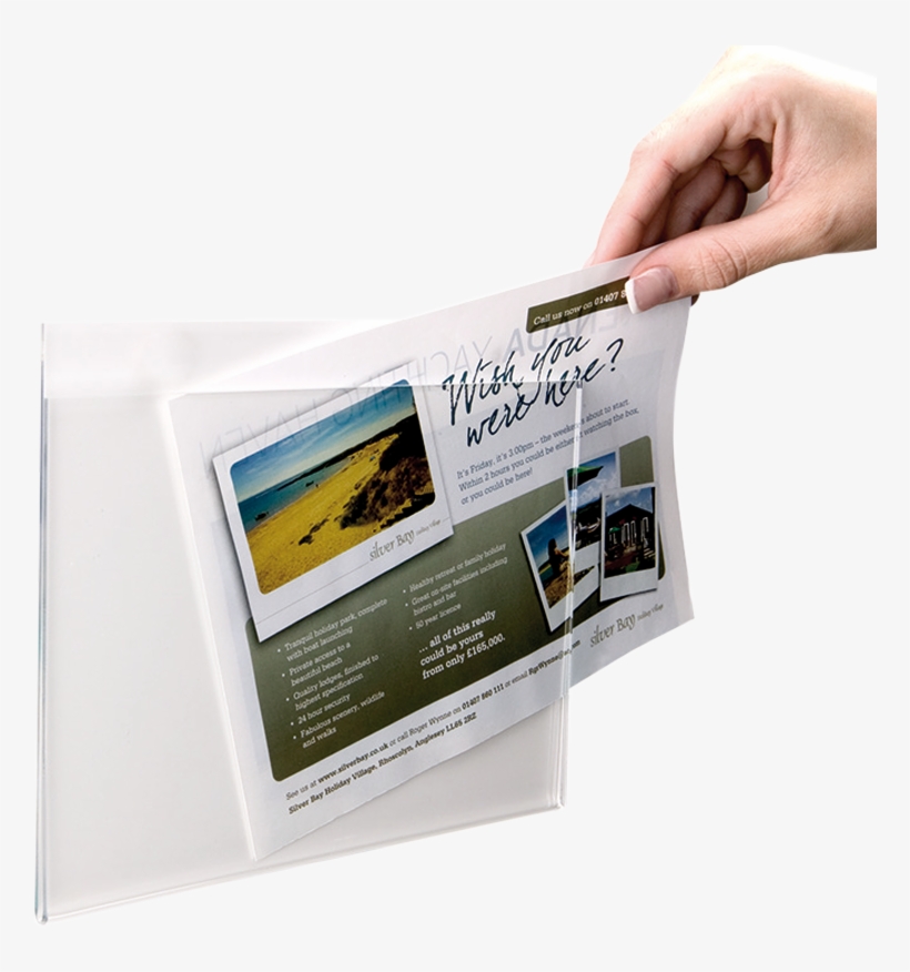 A4 Landscape Paper Holder Pockets With Holes 1 - Standard Paper Size, transparent png download